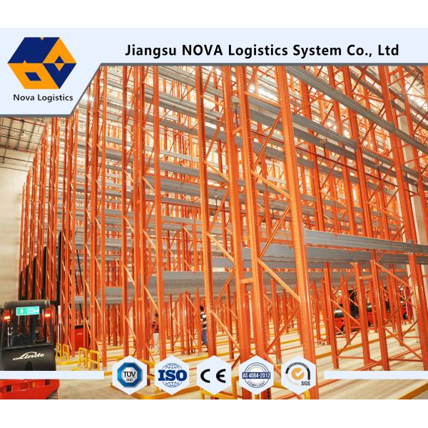 A cor personalizou o racking resistente da pálete de VNA para fornecer o armazenamento do alto densidade