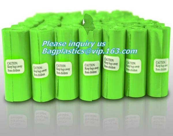 Cornstarch Based Eco Compostable Dog Poop Pick Bag - 4Refill Rolls,60Bags, EN13432 BPI OK compost home cheap price high