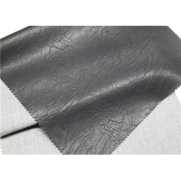 Handfeeling Soft Embossed PU Leather 0.65mm Thickness Abrasion Resistant