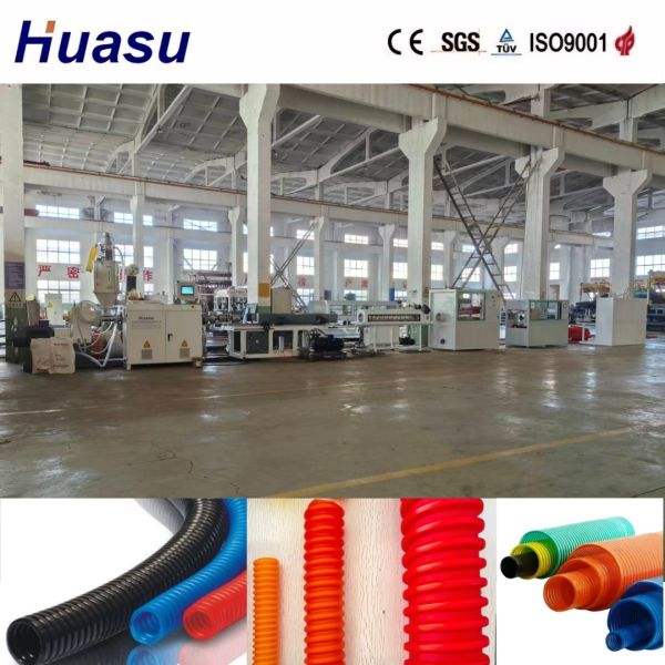 PLC Control Single Wall Corrugated Pipe Extrusion Line for 32mm-1600mm Pipe Diameter with High Productivity