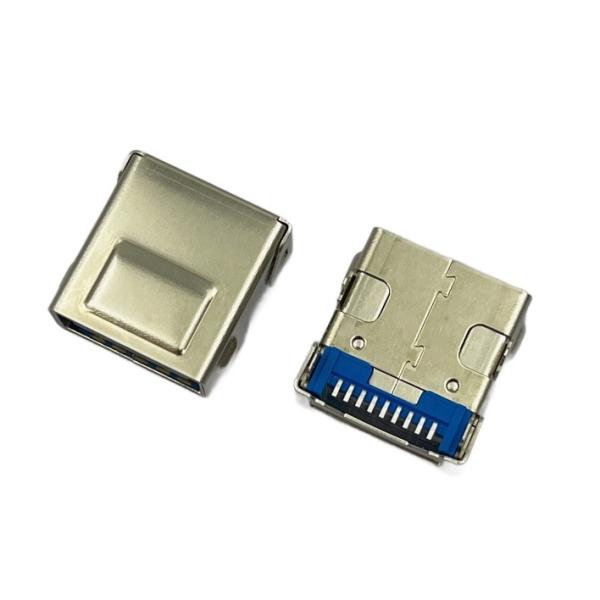 USB3.1 STD разъемный разъем R/A T/H CH 4.10mm Двойные оболочки Соответствующие требованиям RoHS и свободные от галогенов
