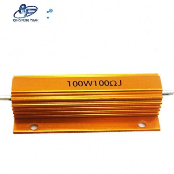 China Supply 100W 100R Gold Aluminum Case Resistor wirewound power resistor 100w