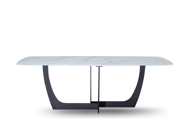 Home Furniture Modern Dining Room Table Marble Metal Dining Table And Chairs For Restaurant
