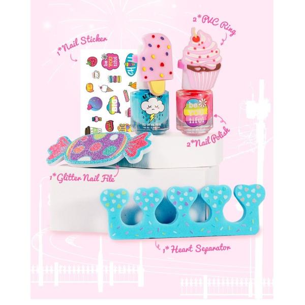 Modern Compact Dessert Trolley Nail Decoration Set GMPC Certified