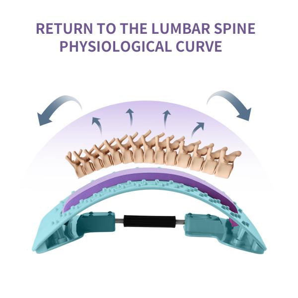 Support Spinal Pain Relieve Back Pain Muscle Massage Magnet Back Stretcher Massager Support Device Back Stretcher