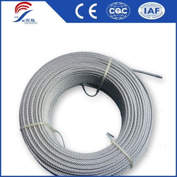 Electric Galvanized Steel Wire Rope with 7x7 Structure and 1570MPa Tensile Strength Galvanized Steel Cable