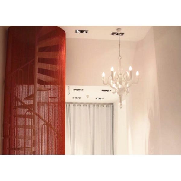 Metal redondo de aço Mesh Drapery do anel PVD de Ring Mesh Chainmail Weave Type Stainless do ouro