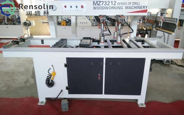 Horizontal Drill Hole Boring Machine Double Row For Wood 1.5kw X 2 Multiple Hole Drilling