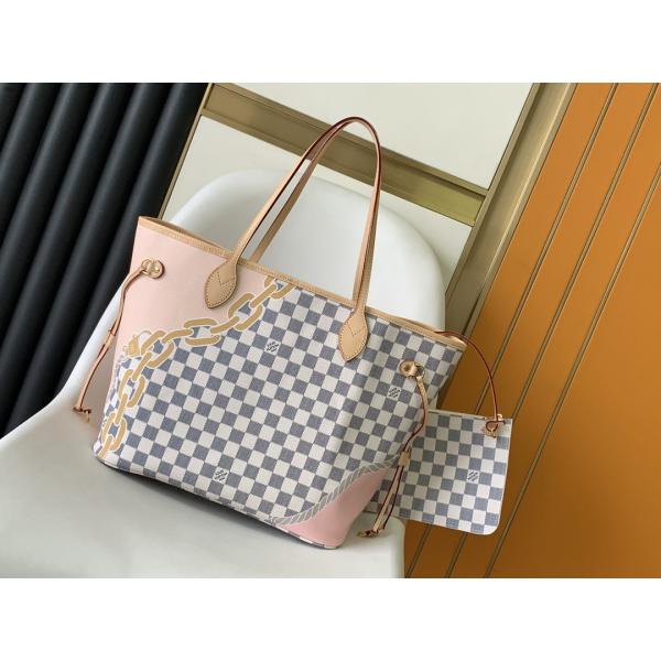 Таити ограничивал изготовленные на заказ заклеймленные сумки Checkered Louis Vuitton Neverfull MM