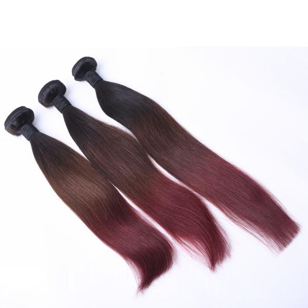 2017 Fashion 8A Grade Thick Hair Ombre 3 Color Silky Straight Brazilian Remy Hair Bundles