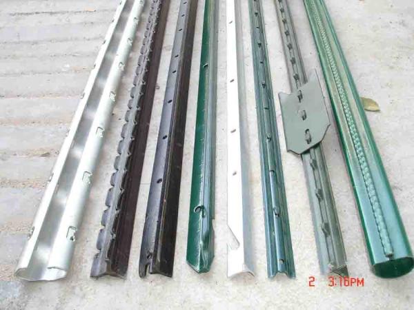 Black Bitumen Metal T Post Fence / Y Fence Post Australia Star Picket