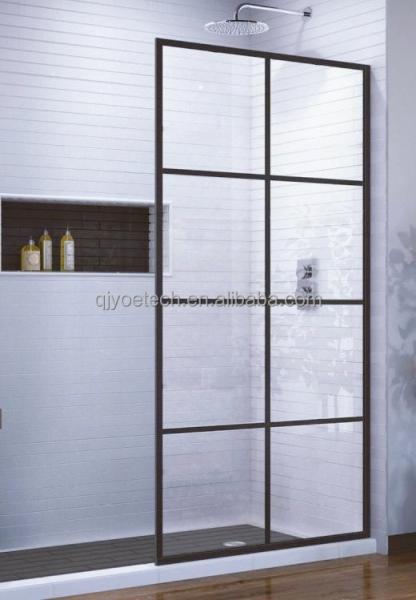 Logotipo personalizado Design elegante Porta de chuveiro francesa única para banheiro ou sala de estar