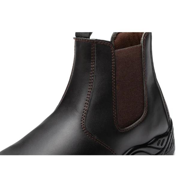 No Lace Cheales Safety Shoes Waterproof / Oil Resistant Shoes Black