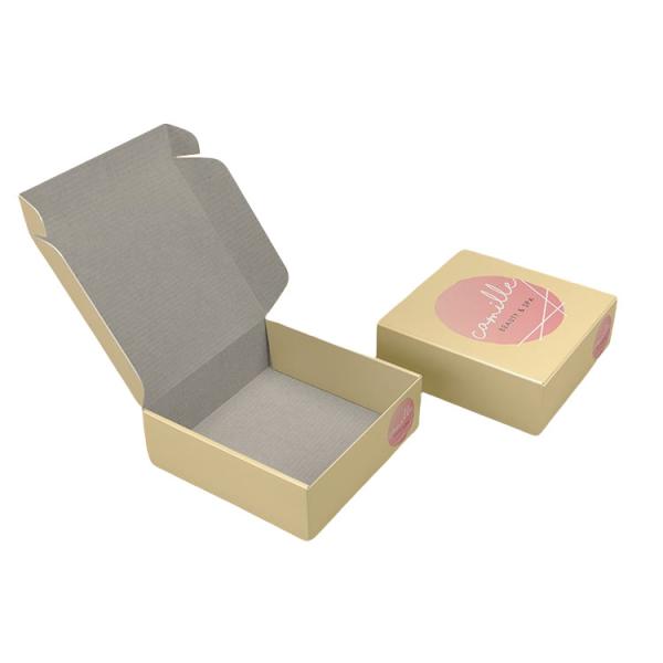 Small Durable Apparel Packaging Boxes Corrugated Cardboard Square Shipping Box