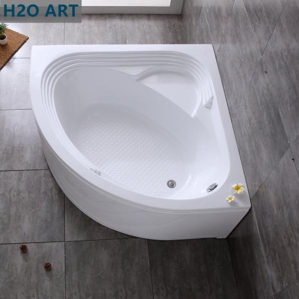 Leg Tubs Structure Acrylic Corner Bathtub with Removable Panel and Skirt Disassembled
