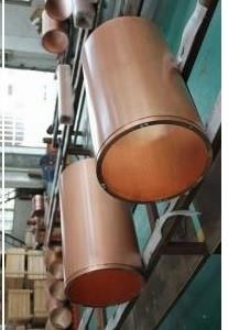 Quadruplicate Taper Copper Mould Tube For CCM , Large Diameter Continuous Casting Mould