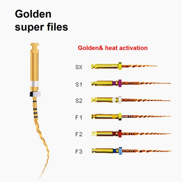 Sup-taper Files Gold With NITI CE / ISO / FDA Certificate Medical Products