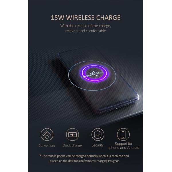 2024 Mesa de café inteligente Mini Refrigerador de carga inalámbrica de doble puerta para muebles de sala de estar