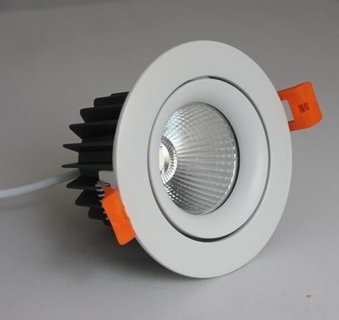 Aluminum Alloy Recessed Adjustable Led Downlights 9W 12W 20W With CREE COB Chip