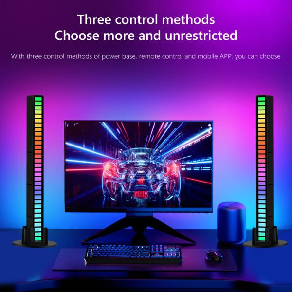 Sounds Control Type C  Rgb Night Light 16mm Rhythm Ambient Light Bar
