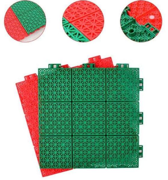 Sport Elasticity TPE Backyard Floor Tile Basketball Court Interlocking