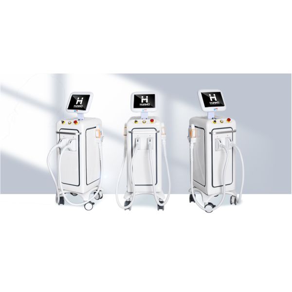 Vertical IPL DPL Hair Removal Machine Multi Wavelength Skin Treatment Platform