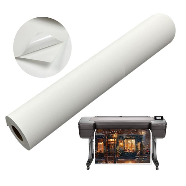 350gsm Matte Textured Waterproof Self-Adhesive Canvas for Premium Wall Art and Home Décor