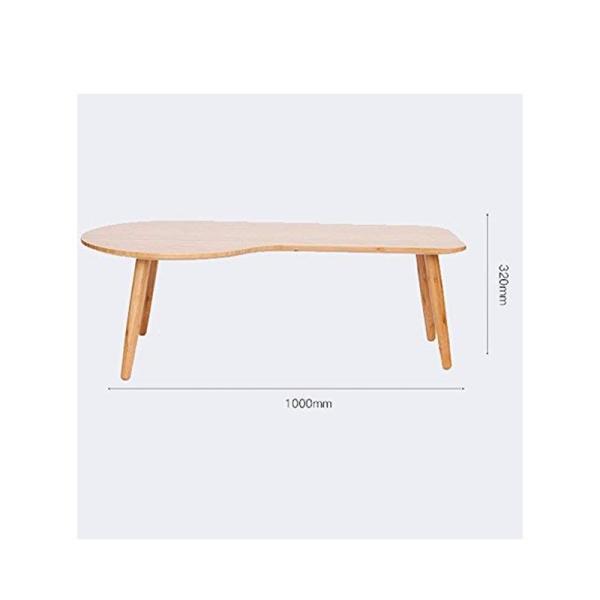 Mesa de café de madeira de bambu para escritório