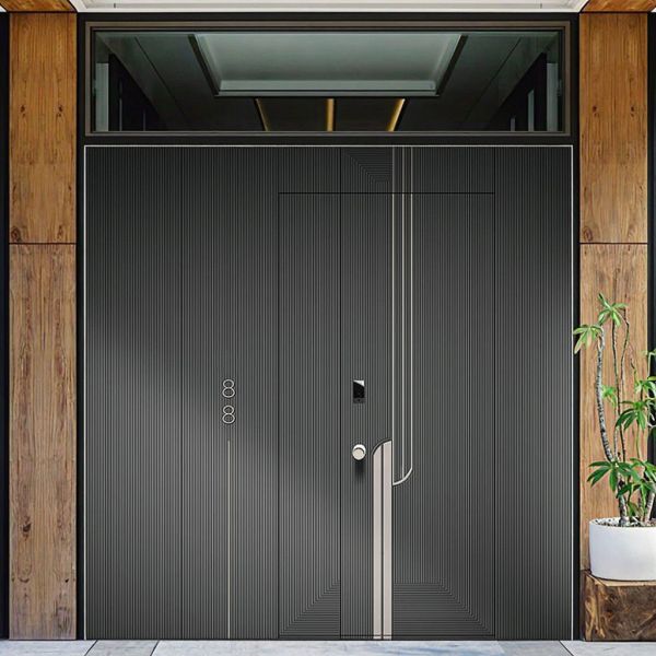 Residential Steel Security Door Customized Size Enhanced Security Protection