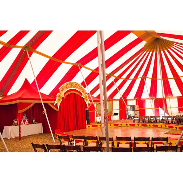 Heavy Steel Frame Custom Events Tents Double PVC Fabric 32m Diameter For Circus Rental