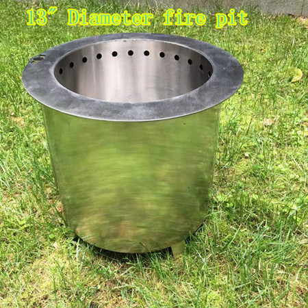Double Flame Smokeless Camp Stove Stainless Steel Fire Pit Outdoor
