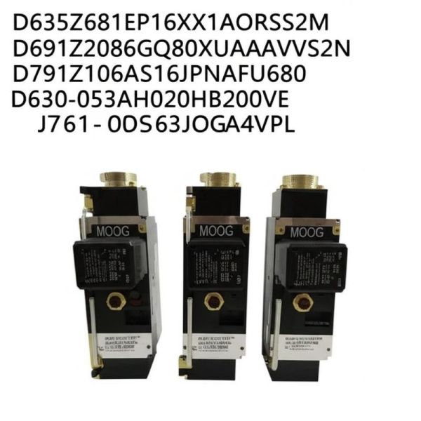 Servo valve Moog allemande importée à haute pression de 315 bar et 1800 tr/min pour le contrôle du débit et de la pression