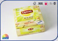 Las bolsitas de té venden la caja de papel Logo Print de encargo del cartón al por menor de plegamiento de 350gsm C1S
