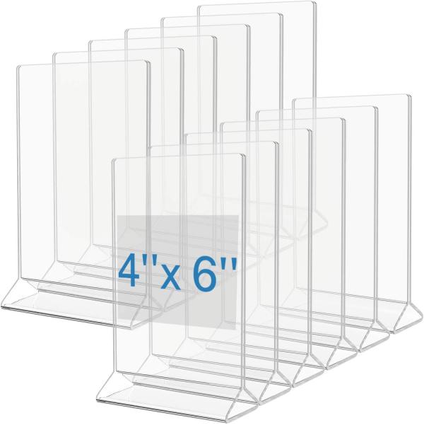 4 x 6 Triangle Shaped Poster Table Tent acrylic sign holder Wholesale