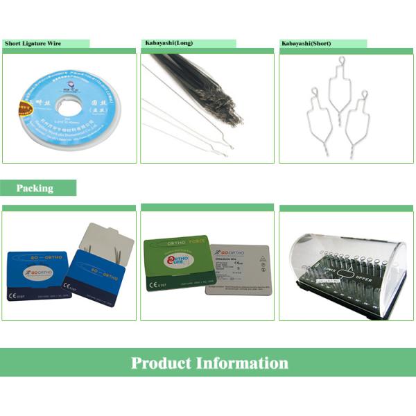 Orthodontic Short Ligature Wire Class I Instrument Silver Dental Consumables