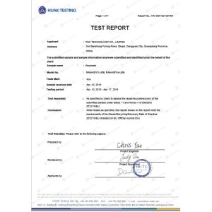 Shenzhen PAC Technology Co., Ltd Certifications