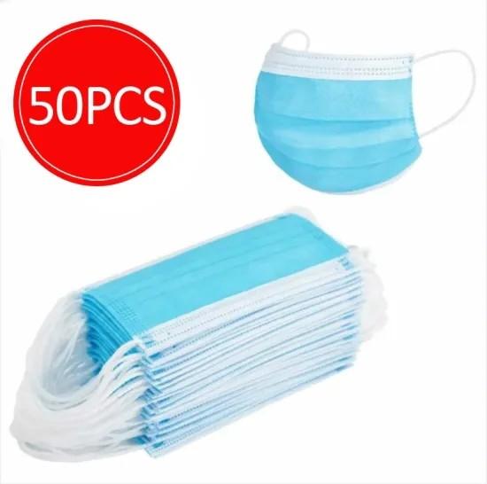 Commonly Used Medical Protective Mask , Elastic Ear Loop Mask With Air Filter Paper