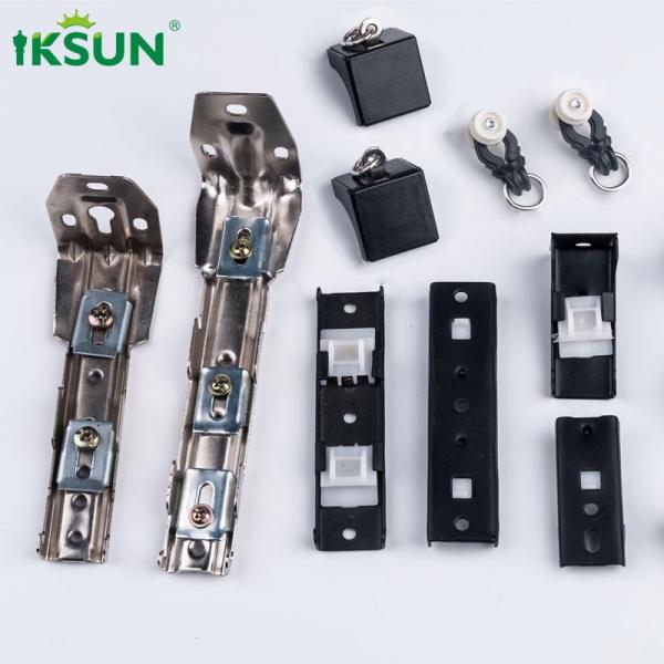 Matte Black Aluminium Curtain Track For Home Decoration 6.7m Length