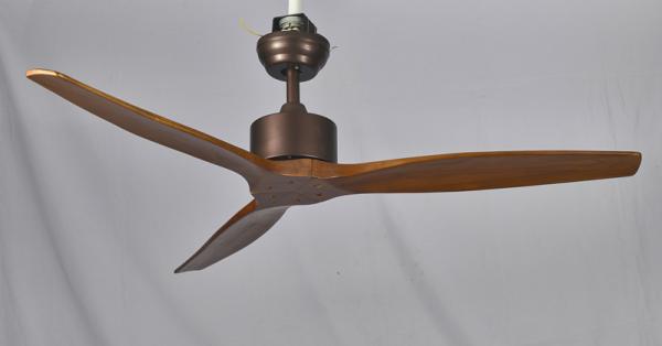 Indoor Modern Dimmable Remote Control Ceiling Fan Light DC Motor 3 Ploywood Blades