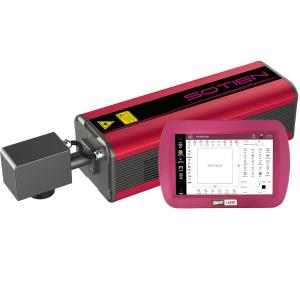 Linha de produção máquina da marcação do laser do CO2 que imprime 30W 10.6μm