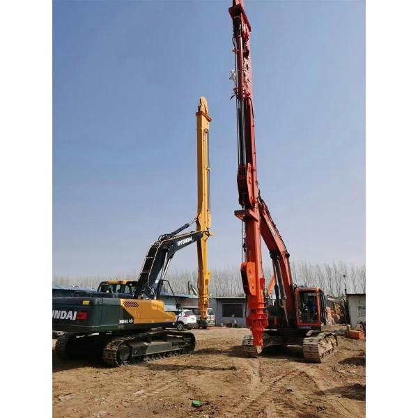 two section telescopic boom telescopic arm concrete pump excavator long reach boom