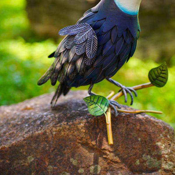 Toucan Metal Garden Ornaments Vivid Iron Garden Decoration Handmade