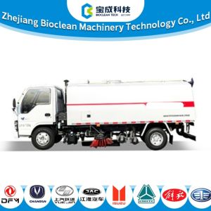 Stainless Steel Tank Road Sweeper Truck with Automatic Obstacle Avoidance and High Efficiency Fan for Street Cleaning