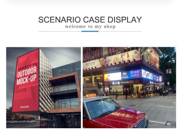 500*1000mm IP65 Waterproof Outdoor LED Advertising Screen AC100 - 240V Input Voltage