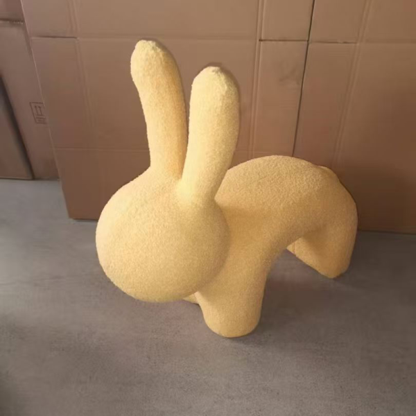 Creative Cartoon Elf Rabbit Accent Chair Casual Indoor Living Room Balcony Shoe Bench for Children for Apartment Dining Use