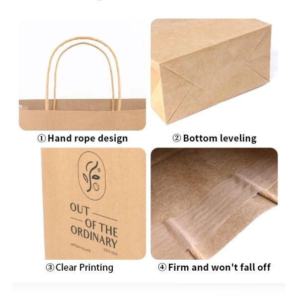 Free Sample 2026 World Cup logo printed Luxury Paper Bags With Handle