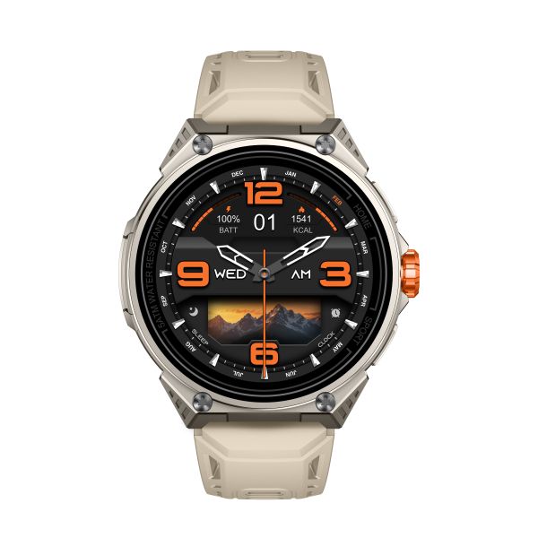  KW348 GPS Sport Smartwatch with AMOLED Display 5ATM Waterproof