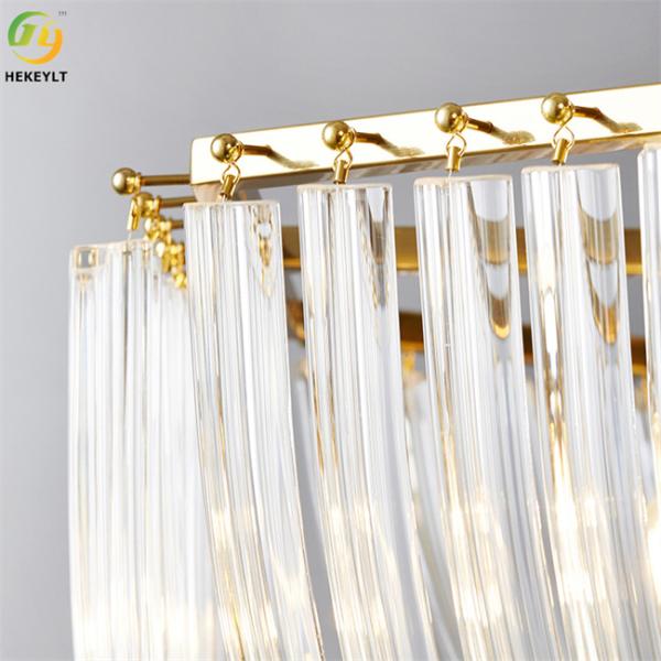 E14 Iron Plating And Glass Led Luxury Gold Chandelier For Indoor Decoration
