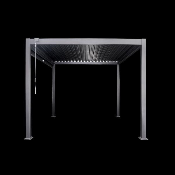 Aluminium Waterproof 3x3m Modern Outdoor Pergola for Garden Windproof and Waterproof