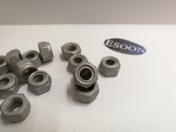 M8-1.25 DIN 985 Class 8 Magni Finish Steel Nylon Insert Lock Nut,Carbon Steel,M3~M56 Size